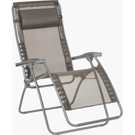 LAFUMA MOBILIER - Fauteuil relax de jardin pliable - RSXA CLIP - Graphite Tube Basalte (1/2)