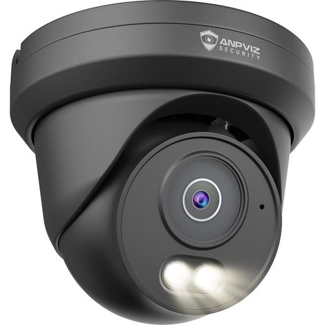 4MP PoE Surveillance Camera, Dôme IP Caméras Exterieur, Intelligente Personnes, Vision Nocturne Couleur Intelligente, Boîtier Entièrement Métallique, Microphone Intégré, IP66, Objectif 2,8 mm (1/5)