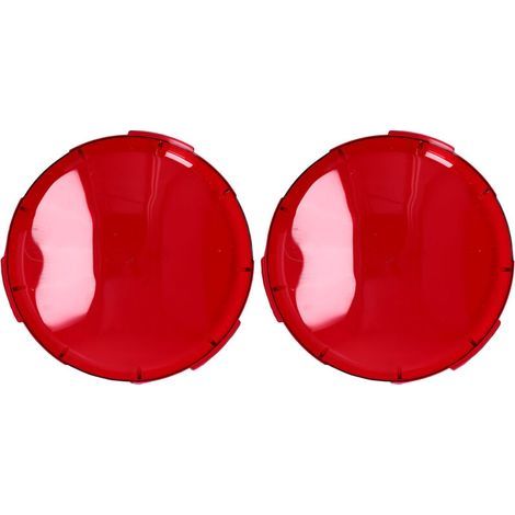 Cache-Lens pour Lumière de Piscine Spa - Paquet de 2, Plastique Rouge Transparent Diamètre 19 cm (1/5)