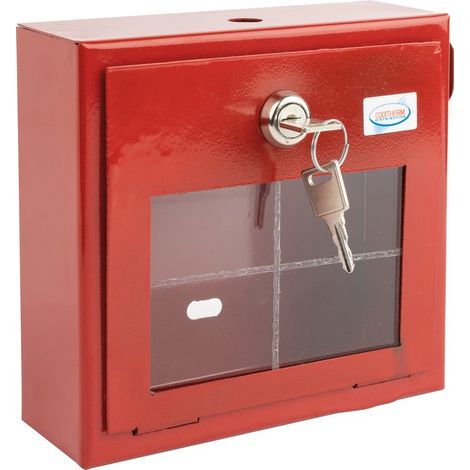 Coffret de sécurité nu + étiquette - Coditherm - Rouge (1/4)