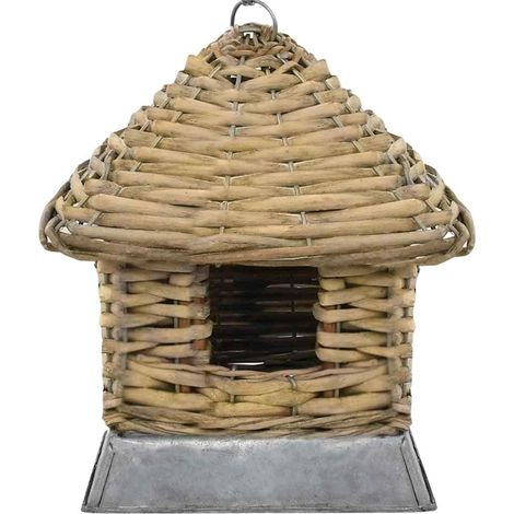 vidaXL Casas para pájaros 3 unidades mimbre (1/2)