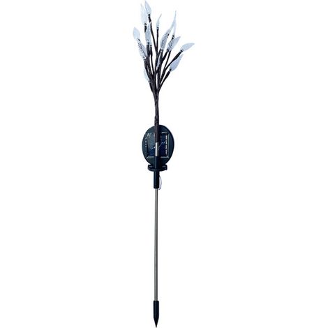 Nouvelle guirlande lumineuse solaire pour pelouse, en forme de fleur de cerisier, guirlande lumineuse effet feu d'artifice, décoration lumineuse de Noël extérieure (colorée) (1/2)