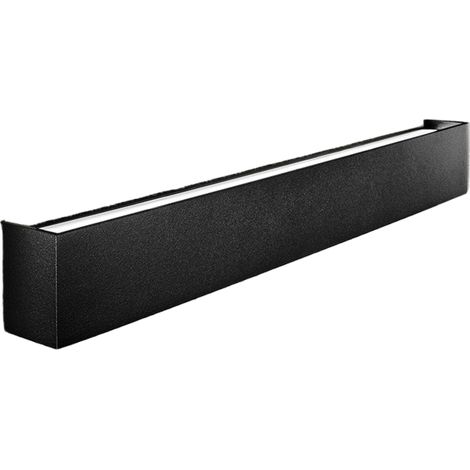 Applique Led En Aluminium Série 8278, Noir Mat, 20W 3000K, Design Moderne Et Fin Pour Un Éclairage D'Intérieur Raffiné De La Marque Perenz. (1/3)