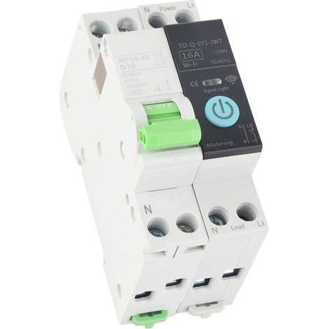 Interruttore automatico WiFi 1P+N con capacità di interruzione di 6 kA, misurazione, controllo remoto, 16 A CA 230 V (1/5)