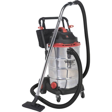 Sealey Vacuum Cleaner Wet & Dry 60L Stainless Drum 1600W/230V PC460 (1/5)
