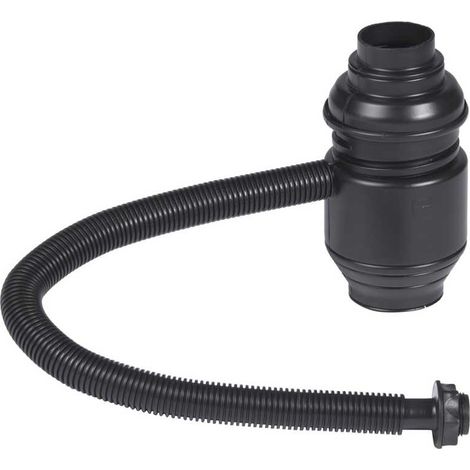 Connecteur filtrant pour cuve de récupération d'eau – Raccord 48 à 85 mm – Découpe au diamètre souhaité – Longueur tuyau 25 mm – Nature