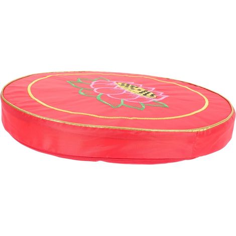 Coussin De Méditation Rond Confortable Coussin Brodé à Motif pour Yoga Et Méditation Zen (1/4)