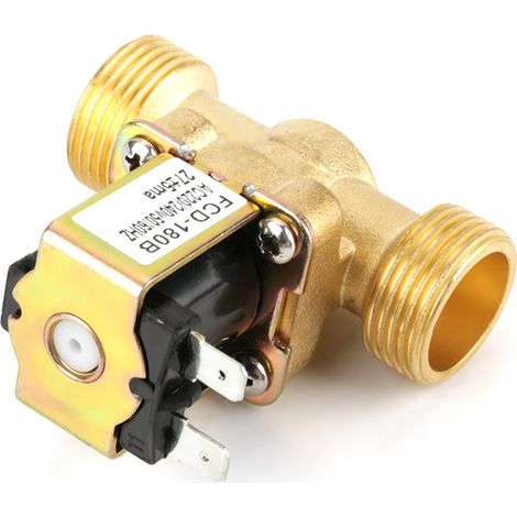 G3/4 2-Wege-Wassereinlass N/C Normalerweise geschlossen Druckgewinde-Magnetventil AC 220V FCD-180B (1/5)