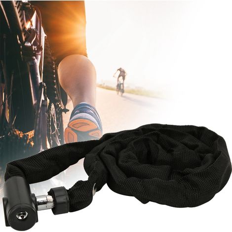 Cadenas antivol vélo et scooter électrique, câble renforcé 1,2 m, sécurité portable (1/5)