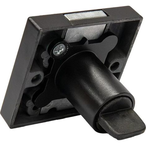 Serrure de meuble à plaquer noire OJMAR - Gauche