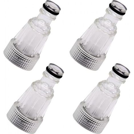 Lot de 4 adaptateurs rapides de tuyau d'arrosage pour filtre à eau accessoires de pompe de nettoyage haute pression utilisé pour les machines de nettoyage haute pression les pompes (1/5)
