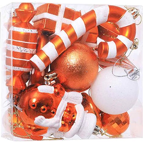 Boules de Noël décoratives pour sapin de Noël, décorations de sapin de Noël incassables, boules suspendues pour décoration de fête de fin d'année (1/5)