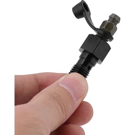 M10x1.25mm moto cylindre de frein étrier vis de purge mamelon Banjo boulon bouchon anti-poussière noir (1/5)