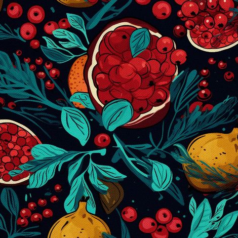 Tela decorativa para exteriores Oxford - Motivo frutal  DX6773 (1/5)