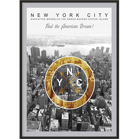 POSTER FOTOGRAFICO IN CORNICE 53x73 cm New York P1084 (1/4)