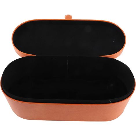 Hairdressing Tool Storage Bag, Splash-Resistant PU Leather Travel Case for Hair Dryers and Curling Irons, Compact for Bathroom or Travel, and (1/5)