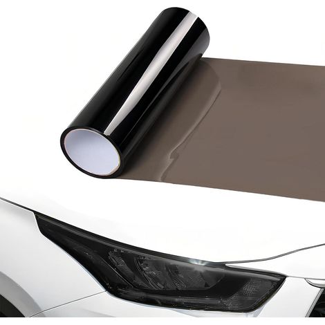 Scheibentönungsfolie Auto 120x30cm Schwarz für Scheinwerfer & Rückleuchten (1/5)