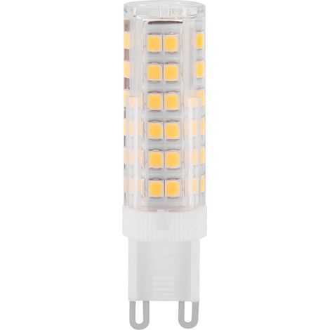 Ampoule LED G9 220V Dimmable 7W 75LEDs Blanc Chaud, Éclairage Économique en Céramique (1/5)