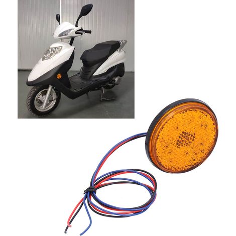 24 LED-Rückleuchten für LKWs und Motorräder, bernsteinfarben, 12V. (1/5)