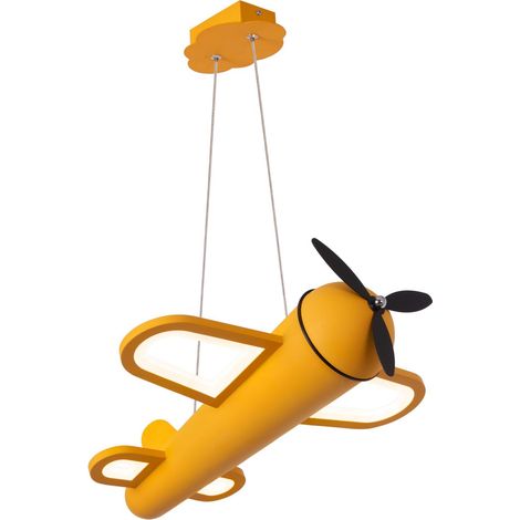 Lampe suspendue pour la chambre des enfants Fokker Jaune avion - 77490/26/34