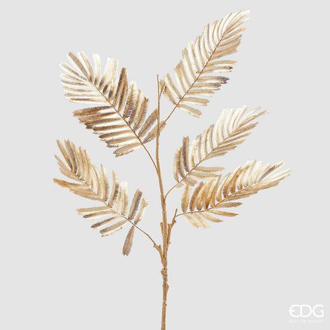 EDG Enzo De Gasperi Felce Metal Ramo di Natale H 102 Cm Gold