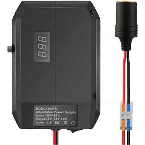 Convertisseur abaisseur BOSC18APS pour adaptateur de batterie au lithium BOSCH C 18 V, régulateur de tension pour allume-cigare (1/5)