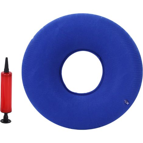 Coussin de siège Gonflable en Polyester, pour hémorroïdes, douleurs au Coccyx, Grossesse.