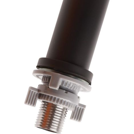 Grifo monomando de agua fría SJLERST para lavabo, acero inoxidable, G1/2in, para inodoro de baño, negro. (1/3)