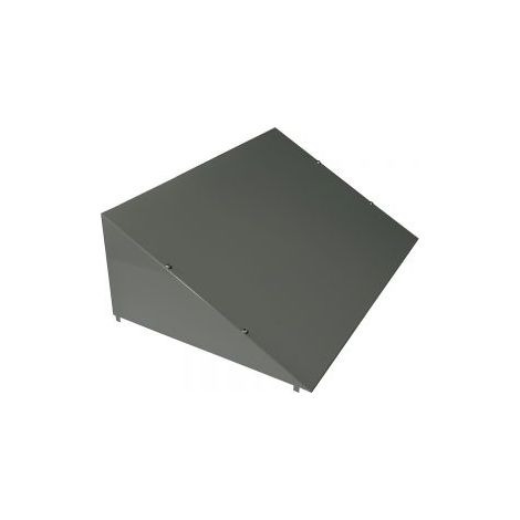 TETTO INCLINATO ANTIPOLVERE PER ARMADIO METALLICO 60 X 40 X H20 CM (1/2)