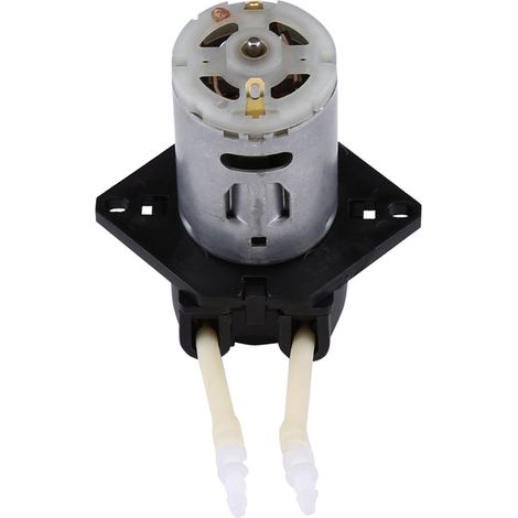 Pompe péristaltique 12V DC pour aquarium et laboratoire, pompe à dosage précise avec tête de distribution réglable.