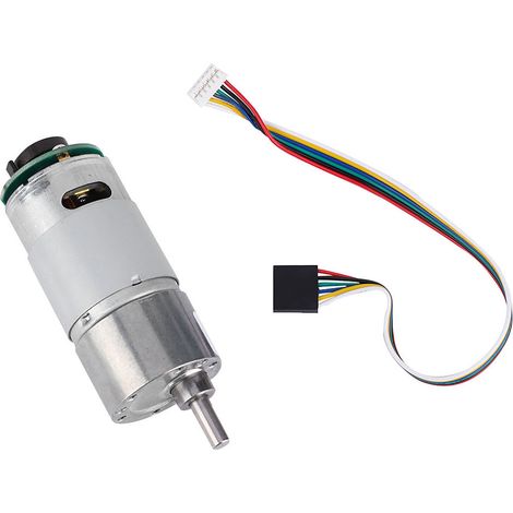 Großer Torsionsgetriebemotor mit Encoder, 12/24 V, Drehzahlreduzierungsmotor (24 V, 350 U/min) (1/5)