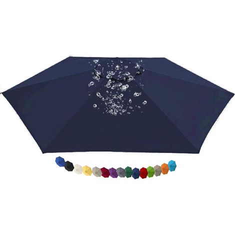 Tissu de Remplacement pour Parasol Déporté Toile de Rechange pour Parasol, Bâche de Remplacement pour Parasol Déporté, pour Terrasse Jardin Piscine(N8,11.5 FT 350cm 8 Ribs)