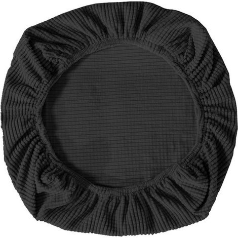 2 fundas elásticas para sillas, fundas para sillas de oficina, fundas para sillas gaming, taburete giratorio, fundas para sillas, gris oscuro (1/5)