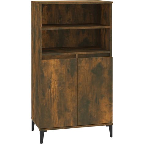 Buffet credenza cassettiera mobile contenitore organizer cucina soggiorno soggiorno alto 60 x 36 x 110 cm derivati del legno marrone 020033375