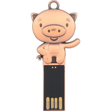 Wasserdichter 128-GB-USB-Stick 2.0 aus Metall für Datenübertragung und -weitergabe (1/5)