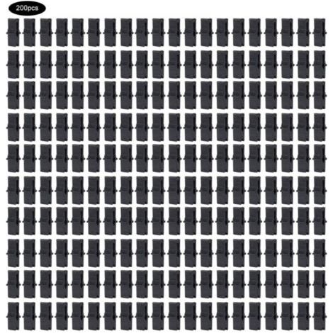 200 Pcs Pince à film, Serre Film Clip Fixation Pince Serre Accessoires pour Filet En Plastique Film À Effet de Serre omentum (1/5)