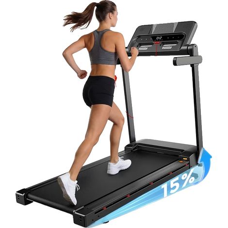 Tapis de course inclinable automatique, connectivité Bluetooth, écran LED, FT54 (1/5)