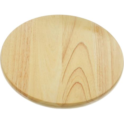 Tabouret De Bar Bois avec Assise Ronde Bois Massif Remplacement pour Chaises De Restaurant Hôtels Et Événements Couleur Naturelle Bord (1/5)