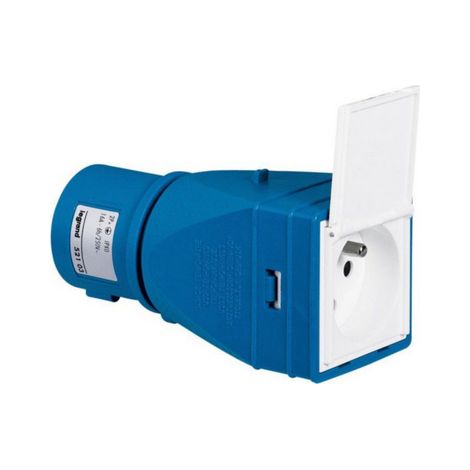 Adaptateur industriel/domestique IP XO - 16 A - 250 V - avec volet - LEGRAND