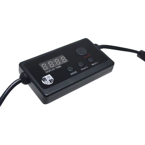 royaluxe -Eclairage et rampe led aquarium LED Aquarium Luminosité Dimmable Gradat et Minuterie Réglage de l'he Synchronisation DC Jack Adaptat Connect pour Fish Tank Light Pet Lampe Portable (1/5)