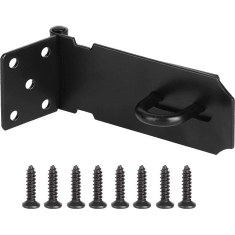 Cikonielf Fermoir de Porte en Acier Inoxydable Hasp Lock Home Security Door Lock Hasp Latch Window Hardware Accessoires.