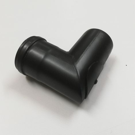 Curva gomito con ispezione 90° nero pellet da 80mm (1/4)