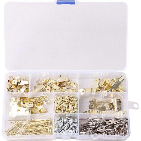 Kit de suspension de photos, support mural robuste avec clous pour photos, images, miroirs (1/5)