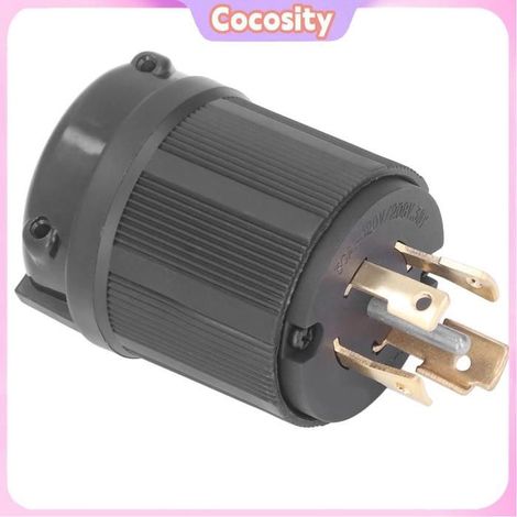 Cocosity Adaptateur de fiche verrouillable Prise de Verrouillage Mâle, Contact en Laiton de qualité quincaillerie prise (1/5)