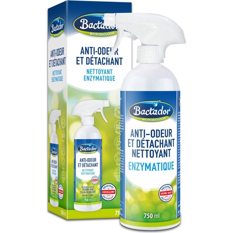 Anti-Odeur Et Détachant Microbiologique 750 ml - Spray - Neutralisateur D'Odeurs Microbiologique Et Nettoyant Enzymatique - 100% Naturel (1/5)