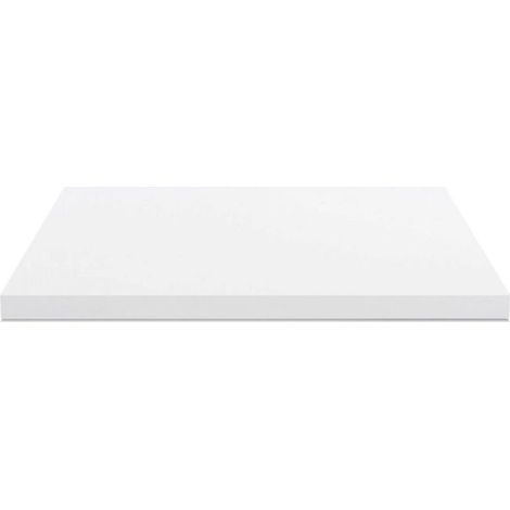 Piano lavabo rettangolare truciolare bianco 120x47x3.8H