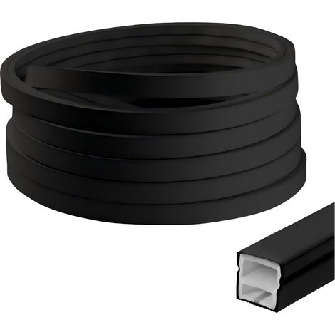 Profil LED en silicone flexible, 3m 12x12mm Rail LED pour panneaux acoustiques de 8mm, bande LED, IP65 étanche, diffuseur de canal LED pour plafond, placard, bar, éclairage de panneaux (1/5)