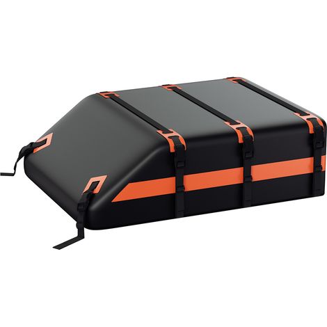 Wolketon Bolsa de techo coche 550L 132x101x42 cm resistente al agua 700D con correas ajustables y base antideslizante