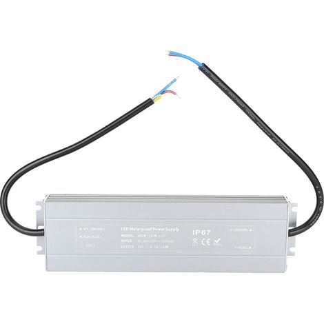 Alimentation électrique Ultra fine HRUW-100W-12V, transformateur de pilote LED étanche IP67, 100-240VAC
