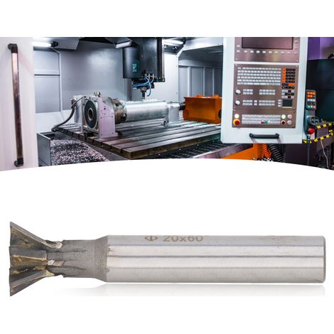 Schwalbenschwanzfräser Φ2060° YG8 mit Hartmetalleinsatz und geradem Schaft. (1/5)